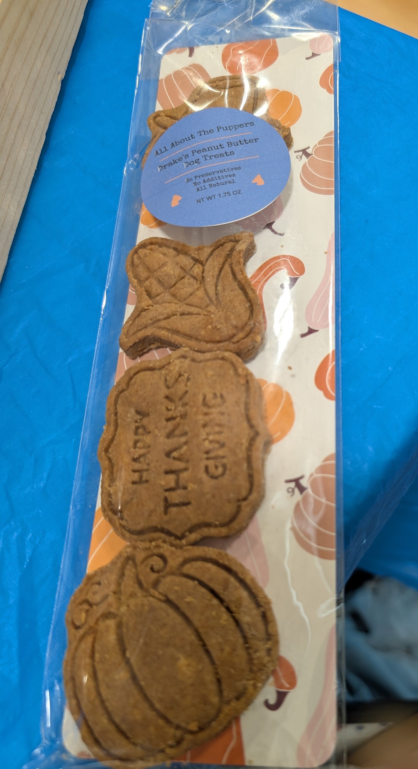 Holiday or Birthday all natural dog treat sleeve