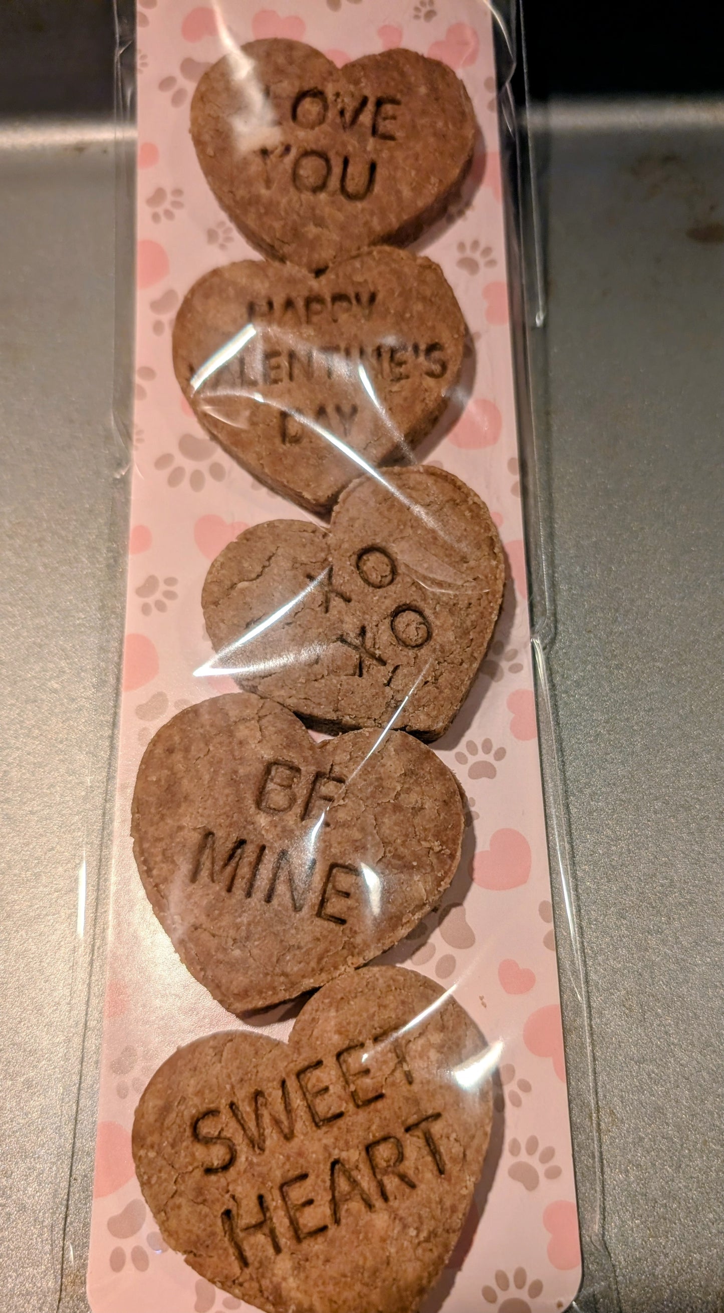 Holiday or Birthday all natural dog treat sleeve